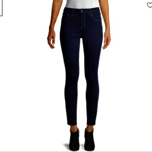 NWT l’agence Black Slim Straight High Rise Jeans - Picture 1 of 8
